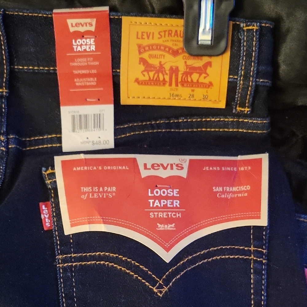 Levi's Kids Navy Blue Jeans - Picture 3 of 3
